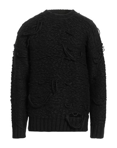 Isabel Benenato Man Sweater Black Size M Cotton, Polyamide