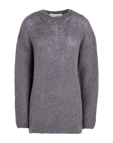 Our Legacy Woman Sweater Grey Size 8 Polyamide, Baby Alpaca Wool, Merino Wool
