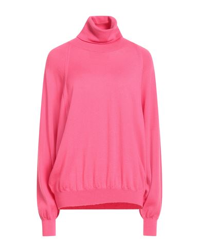 Floor Woman Turtleneck Magenta Size L Merino Wool
