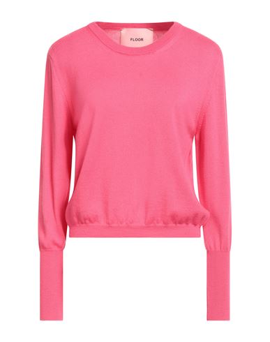 Floor Woman Sweater Magenta Size S Merino Wool