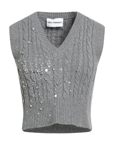 Des Phemmes Des_phemmes Woman Sweater Grey Size S Polyamide, Wool, Viscose, Cashmere, Polyester