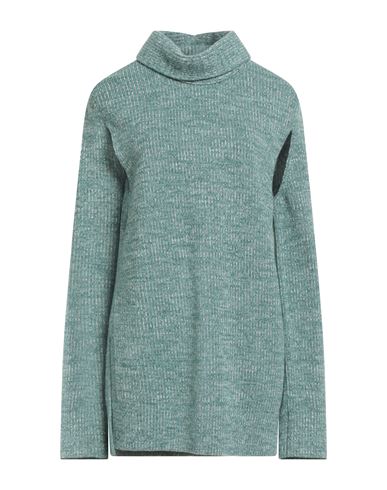 Jil Sander Woman Turtleneck Emerald Green Size 6 Wool, Cashmere
