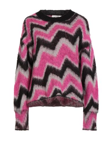 Suoli Woman Sweater Fuchsia Size 4 Acrylic, Polyamide, Mohair Wool In Pink