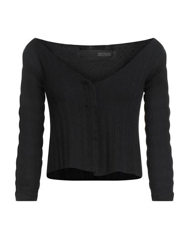 Messagerie Woman Cardigan Black Size M Viscose, Polyester