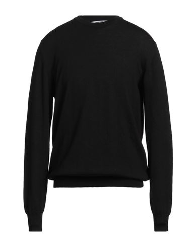 Grifoni Man Sweater Black Size 40 Virgin Wool In Black
