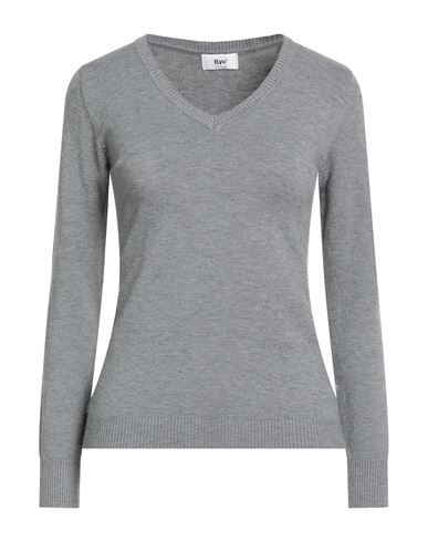 B.yu B. Yu Woman Sweater Grey Size L Viscose, Polyester, Polyamide