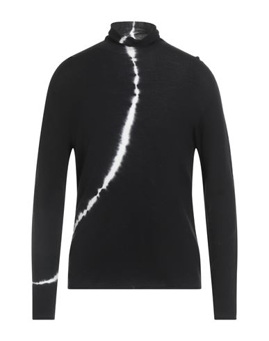 Isabel Benenato Man Turtleneck Black Size M Virgin Wool