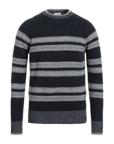 Malo Man Sweater Midnight Blue Size 40 Alpaca Wool, Silk, Wool In Blue