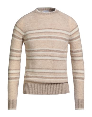 Malo Man Sweater Beige Size 42 Alpaca Wool, Silk, Wool In Neutral