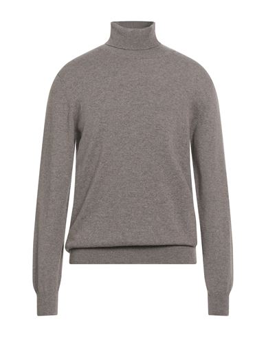 Piacenza Cashmere 1733 Man Turtleneck Taupe Size 46 Cashmere