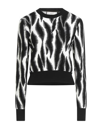 Akep Woman Sweater Black Size 6 Viscose, Polyester In Black