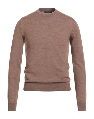 Aragona Man Sweater Brown Size 44 Merino Wool