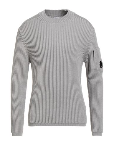 C.p. Company C. P. Company Man Sweater Grey Size L Virgin Wool, Polyester In Gray