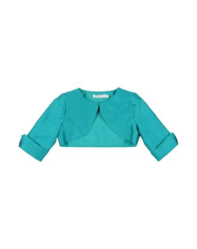 Amaya Cerimonia Toddler Girl Wrap Cardigans Turquoise Size 5 Polyester In Blue