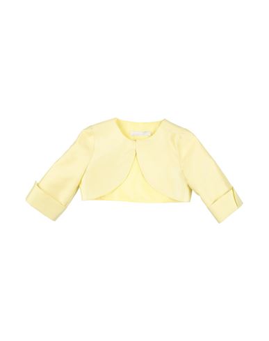 Amaya Cerimonia Toddler Girl Wrap Cardigans Yellow Size 7 Polyester In Yellow