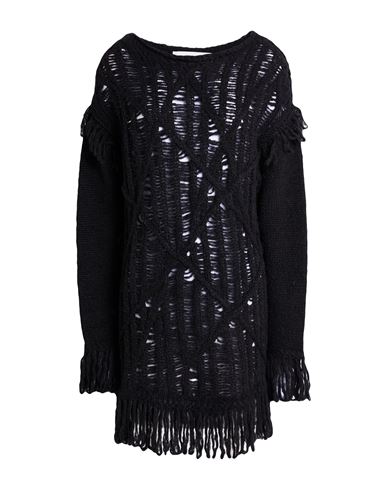 Circus Hotel Woman Sweater Black Size M/l Wool, Acrylic, Polyamide, Alpaca Wool In Black