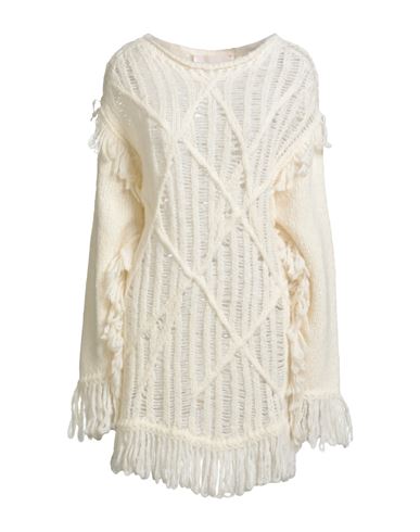 Circus Hotel Woman Sweater Ivory Size M Wool, Acrylic, Polyamide, Alpaca Wool In White