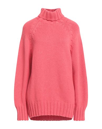 Malo Woman Turtleneck Coral Size M Cashmere