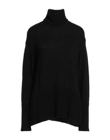 Soallure Woman Turtleneck Black Size S Acrylic, Wool, Viscose, Alpaca Wool