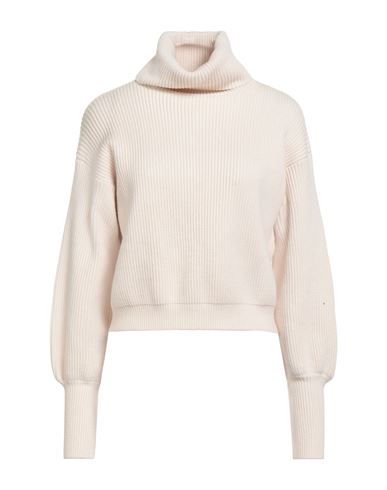 Soallure Woman Turtleneck Ivory Size M Viscose, Polyester, Polyamide