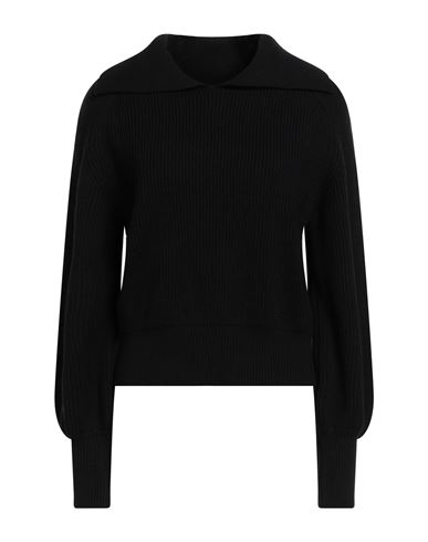Soallure Woman Sweater Black Size M Viscose, Polyester, Polyamide