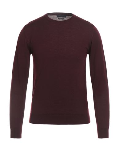 Daniele Fiesoli Man Sweater Burgundy Size S Merino Wool