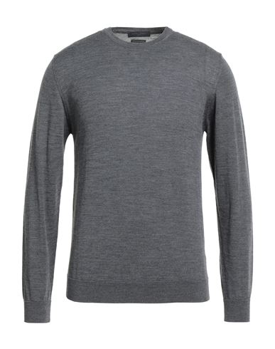 Daniele Fiesoli Man Sweater Lead Size M Merino Wool In Gray