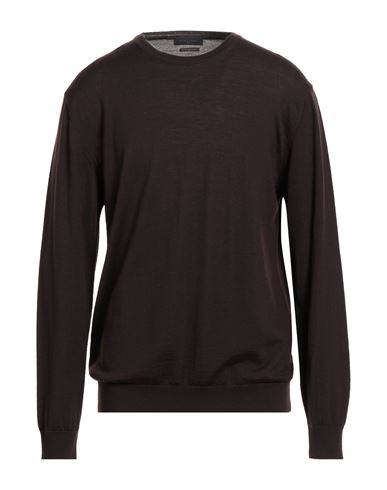Daniele Fiesoli Man Sweater Dark Brown Size Xxxl Merino Wool