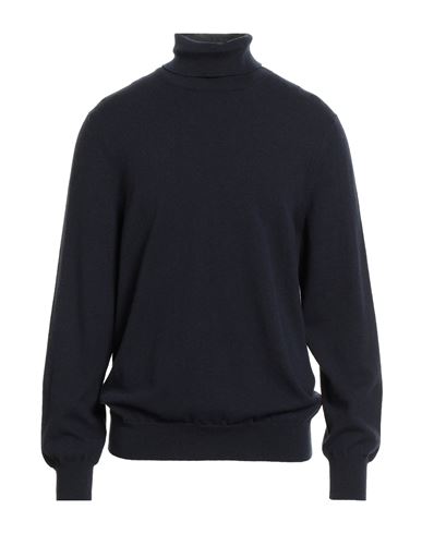 Piacenza Cashmere 1733 Man Turtleneck Midnight Blue Size 46 Cashmere