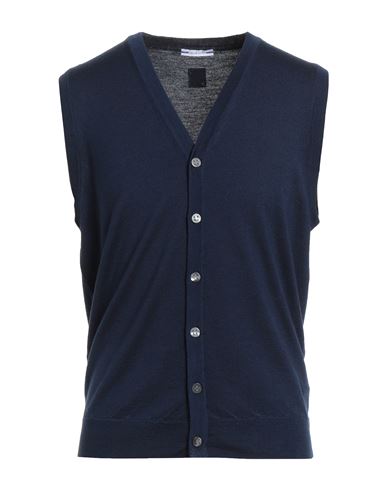 Jacob Cohёn Man Cardigan Midnight Blue Size Xl Virgin Wool In Blue