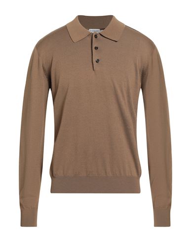 Burberry Prorsum Man Sweater Khaki Size L Wool, Polyamide In Brown