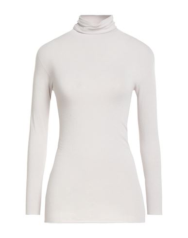 Alpha Studio Woman Turtleneck Light Grey Size 10 Viscose, Elastane