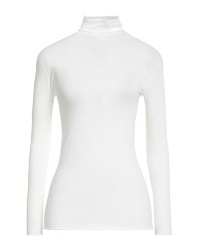 Alpha Studio Woman Turtleneck White Size 10 Viscose, Elastane
