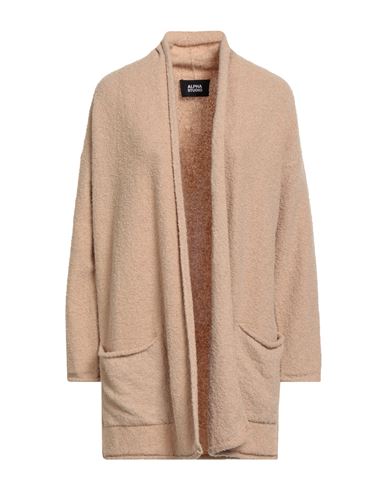 Alpha Studio Woman Cardigan Beige Size 10 Wool, Polyamide