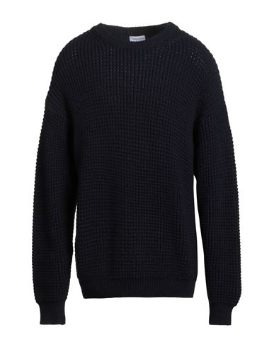Family First Milano Man Sweater Navy Size Xl Wool, Polyamide, Acrylic In Blue