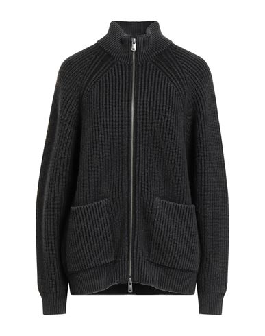 Circolo 1901 Woman Cardigan Charcoal Size S Virgin Wool, Elastane