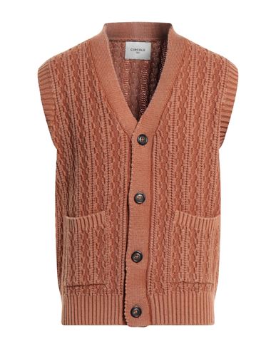 Circolo 1901 Man Cardigan Camel Size L Virgin Wool
