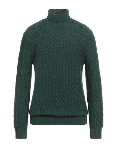 Circolo 1901 Man Turtleneck Dark Green Size L Merino Wool In Green
