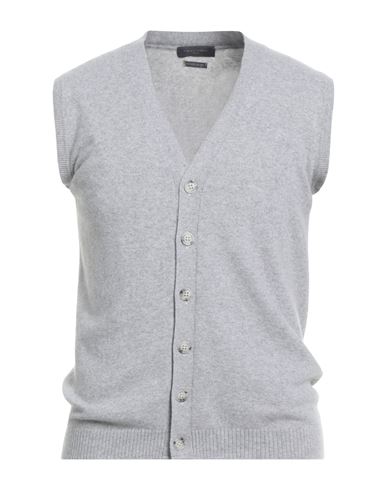 Daniele Fiesoli Man Cardigan Light Grey Size S Wool, Cashmere