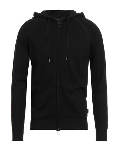 Outfit Out/fit Man Cardigan Black Size Xl Viscose, Polyamide In Black