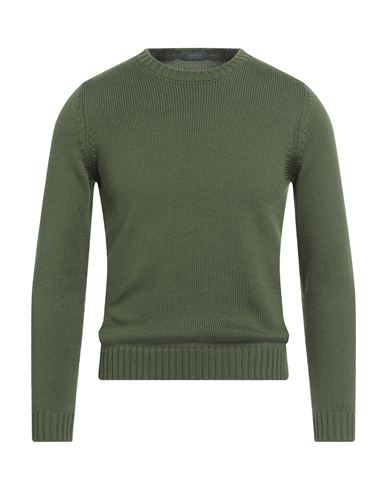 Zanone By Slowear Man Sweater Green Size 36 Virgin Wool In Green