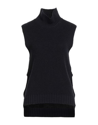 Alpha Studio Woman Turtleneck Midnight Blue Size 12 Merino Wool