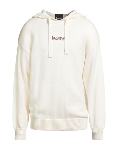 Disclaimer Man Sweatshirt Ivory Size L Cotton