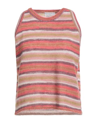 Ballantyne Woman Sweater Coral Size 6 Alpaca Wool, Mohair Wool, Polyamide