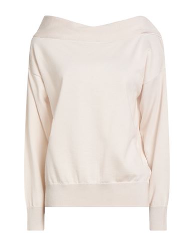 Alpha Studio Woman Sweater Beige Size 8 Wool