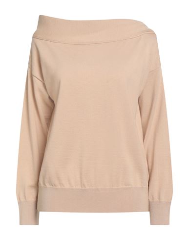 Alpha Studio Woman Sweater Camel Size 10 Wool In Brown