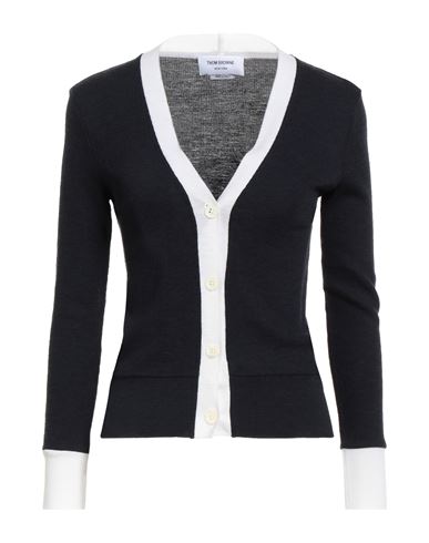 Thom Browne Woman Cardigan Navy Size 10 Wool