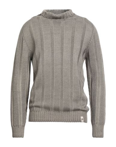 H953 Man Turtleneck Khaki Size 42 Merino Wool