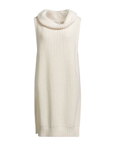 Liviana Conti Woman Turtleneck Ivory Size S Cashmere, Polyamide In Neutral