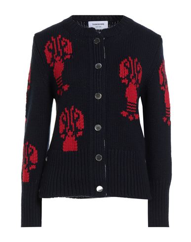 Thom Browne Woman Cardigan Navy Size 6 Cashmere